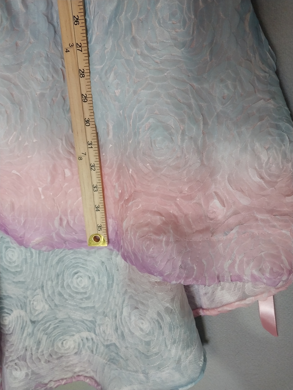 Rare Editions Pink Lavender Blue Textured Dress with Jewel Belt - Picture 10 of 14